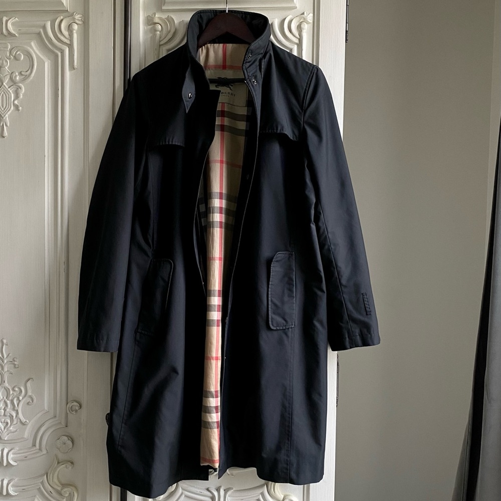 Burberry Black Overcoat